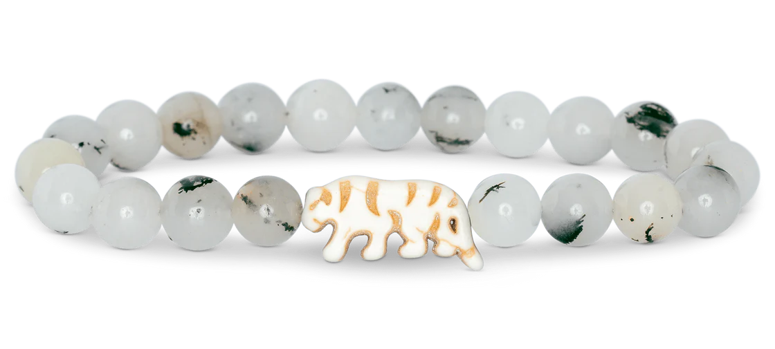 Animal Tracking Bracelet - Tiger - Siam Stone