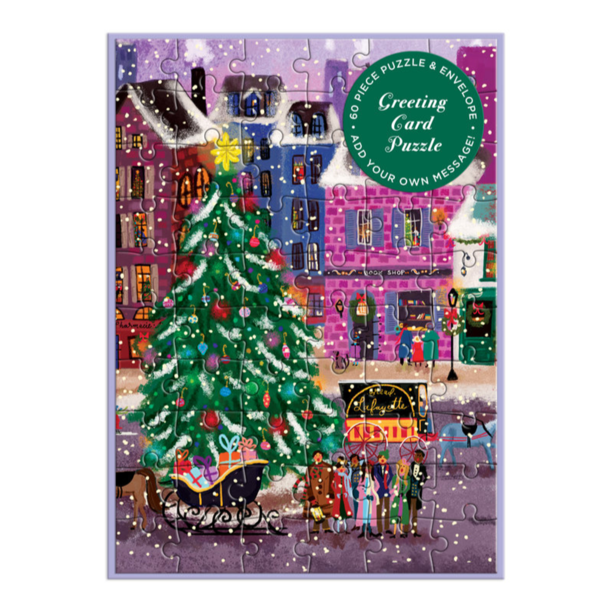 Puzzle Card - Christmas Square - 60 Pieces