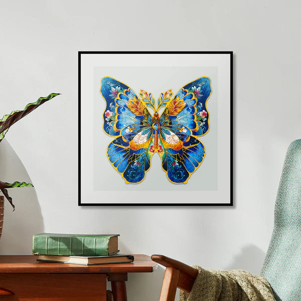 Puzzle - Wooden - Morpho Helena Butterfly
