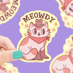 Sticker - Meowdy Cat