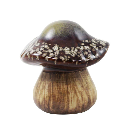 Decor Piece - Speckled Brown Mushroom - 5"