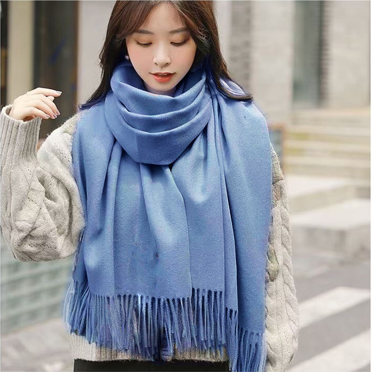 Scarf - Soft - Blue