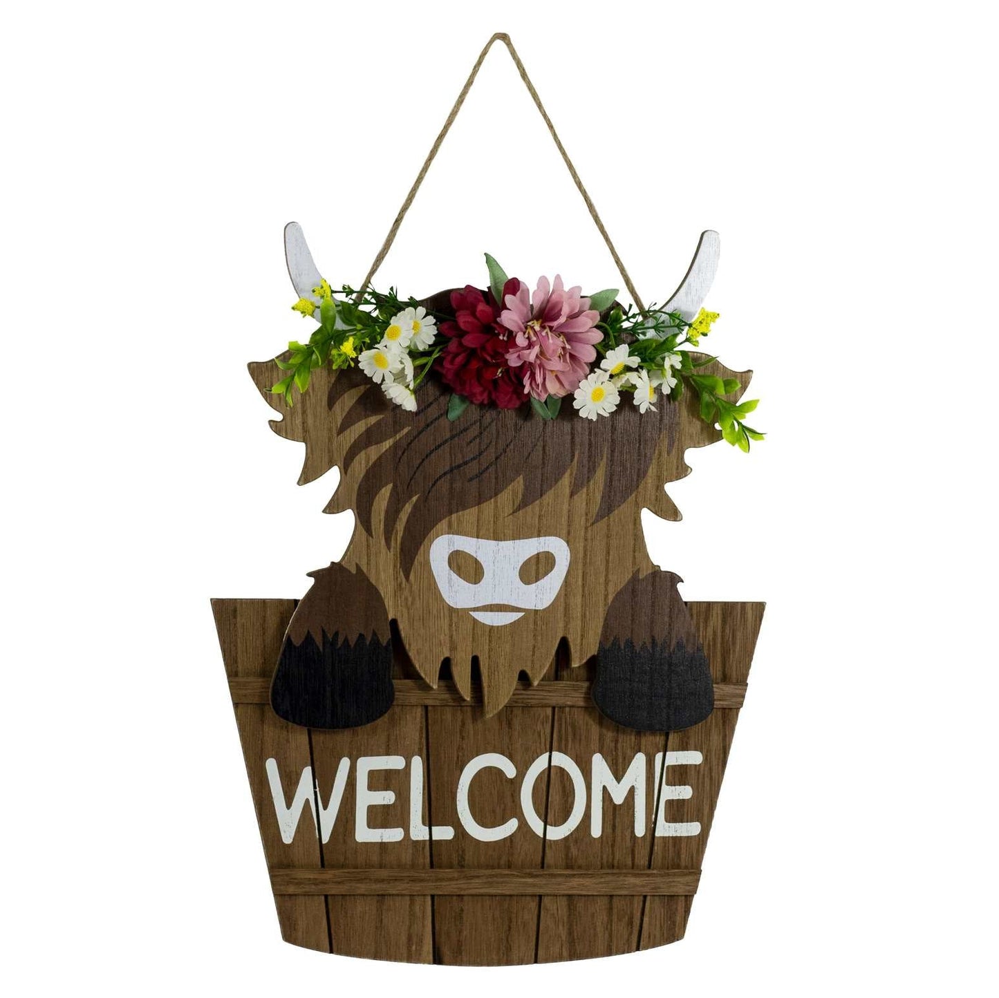 Wall Art - Highland Cow Welcome - 11 x 15"