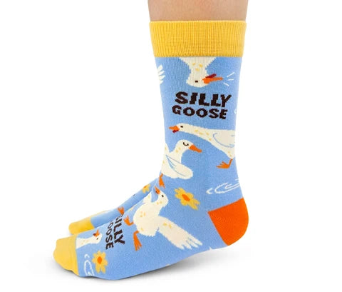 Socks - Small Crew - Silly Goose
