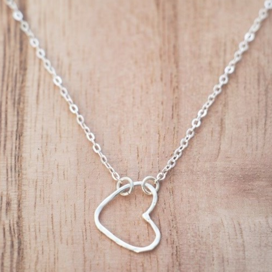 Necklace - Amore Heart - Silver