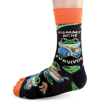 Socks - Large Crew - Tummy Ache Survivor