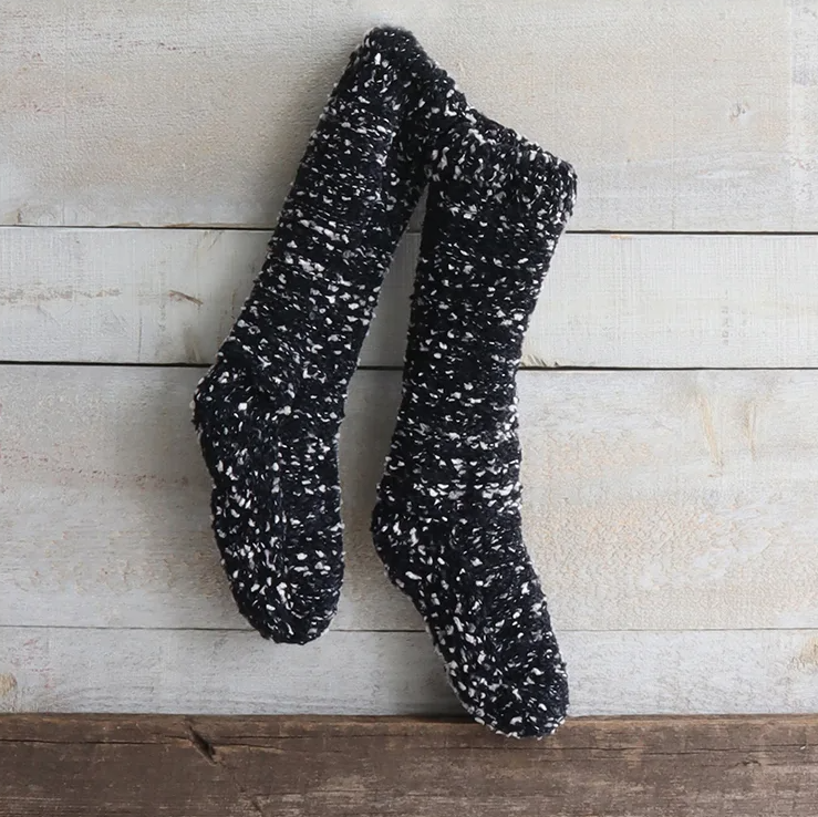 Lounge Socks - Tweed Navy