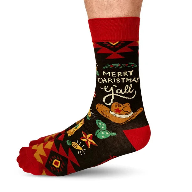 Socks - Large Crew - Country Christmas