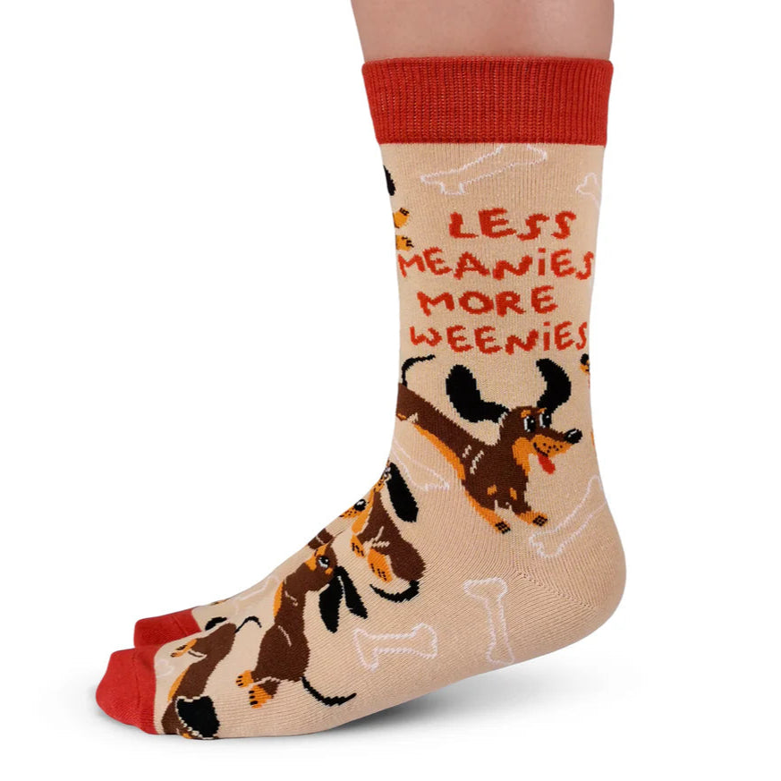 Socks - Small Crew - Less Meanies, More Weenies