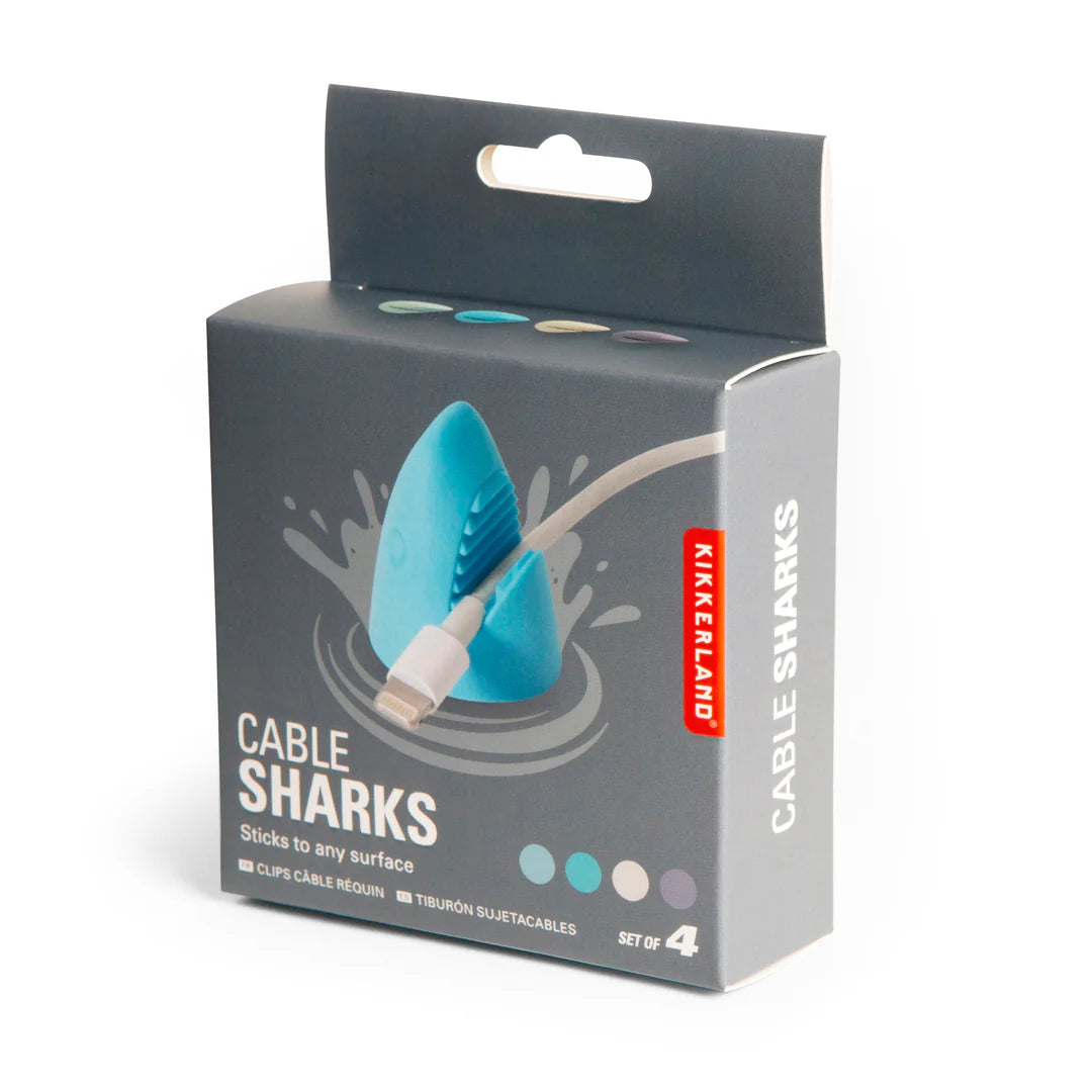Cable Organizer - Sharks - Set of 4