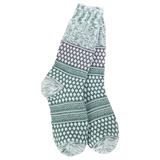 Socks - Holiday Gallery Crew - Spruce