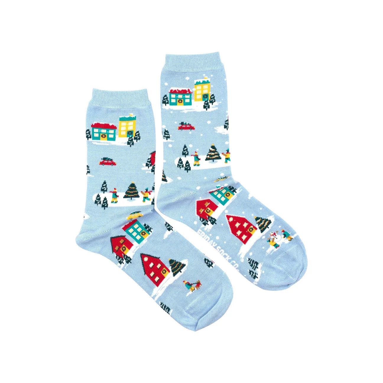 Socks - Small - Christmas Village Scene
