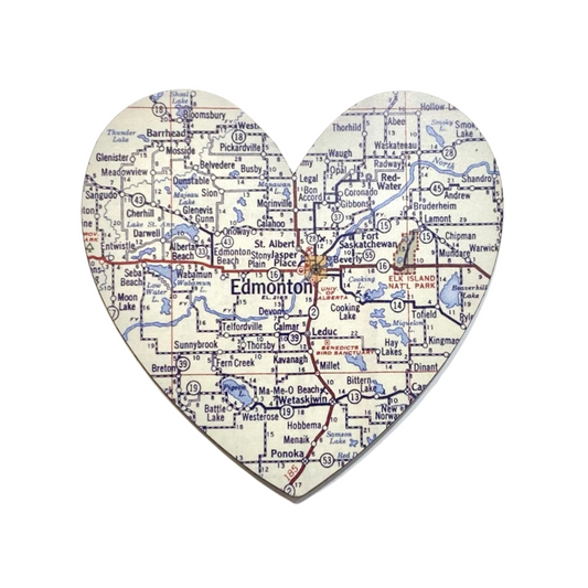 Magnet - Heart Map - Edmonton
