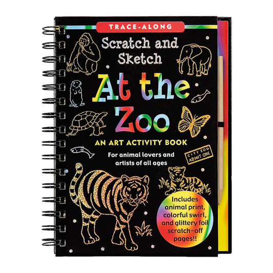 Book - Scratch & Sketch - At The Zoo