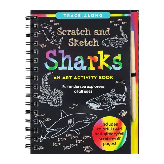 Book - Scratch & Sketch - Sharks