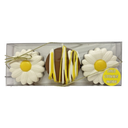 Cookie Gift Box - Daisy Chocolate - 3 Piece
