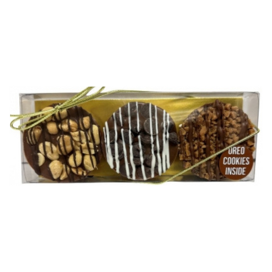 Cookie Gift Box - Assorted Chocolate - 3 Piece
