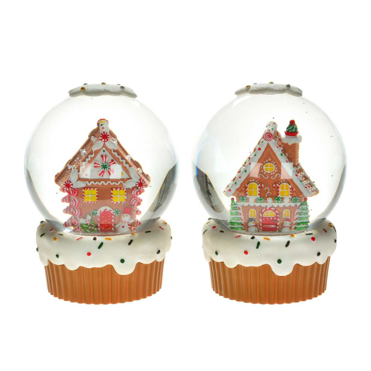 Snow Globe - LED - Gingerbread House