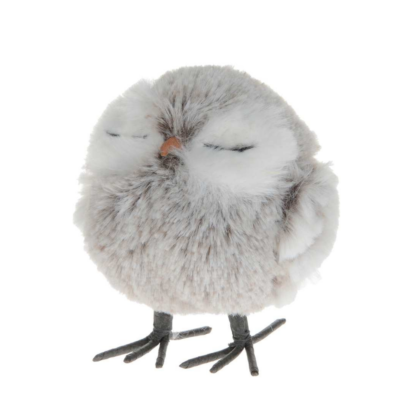 Decor Piece - Sleeping Grey Owl - 3.5"