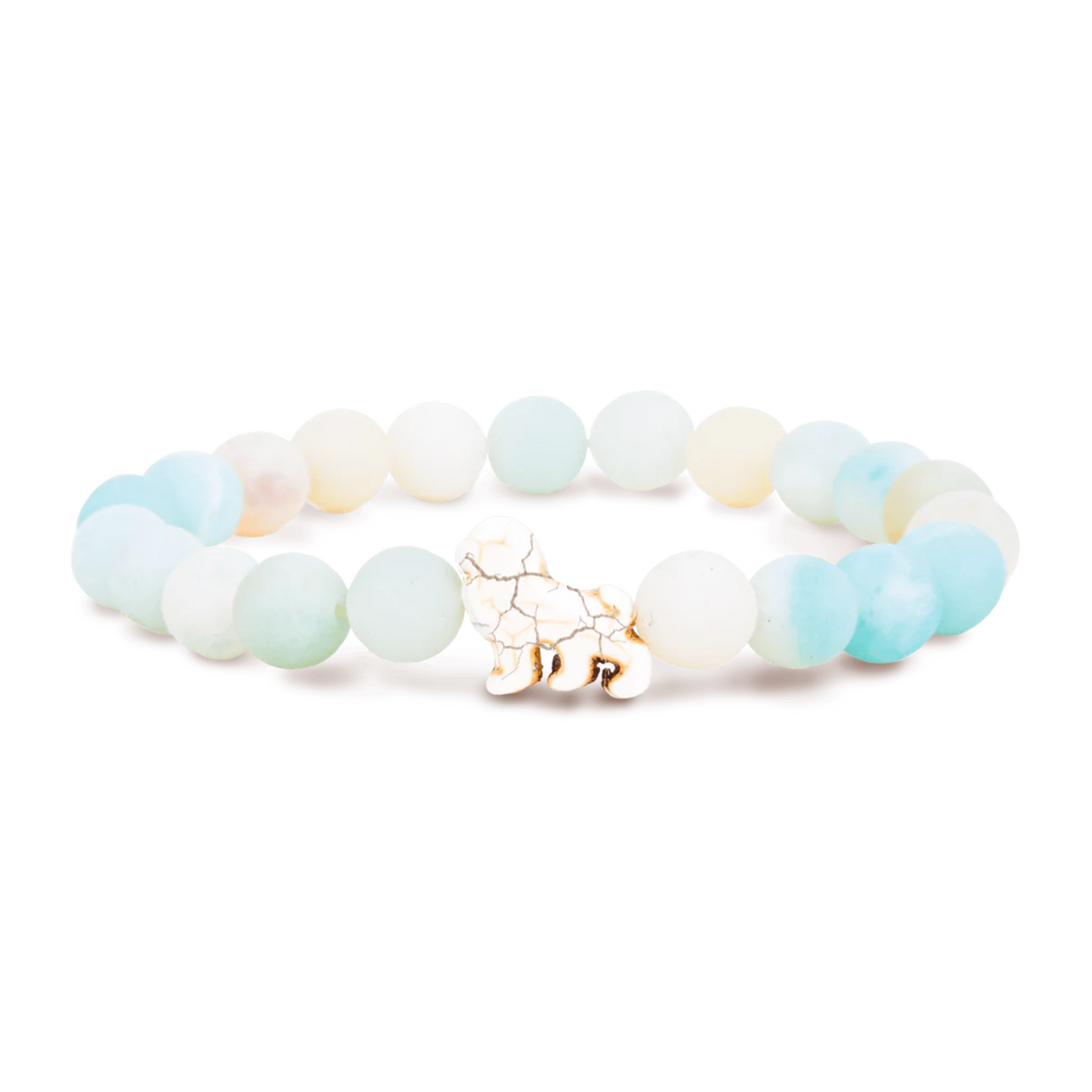 Animal Tracking Bracelet - Excursion Lion - Sky Stone