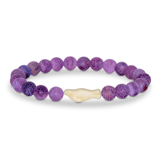 Animal Tracking Bracelet - Glide Seal - Coral Reef Violet