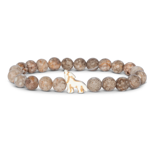 Animal Tracking Bracelet - Scout Wolf - Moon