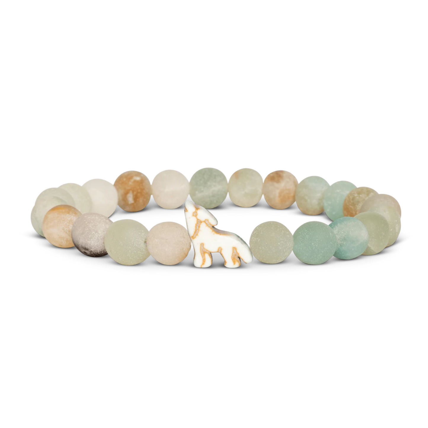 Animal Tracking Bracelet - Scout Wolf - Sky Stone