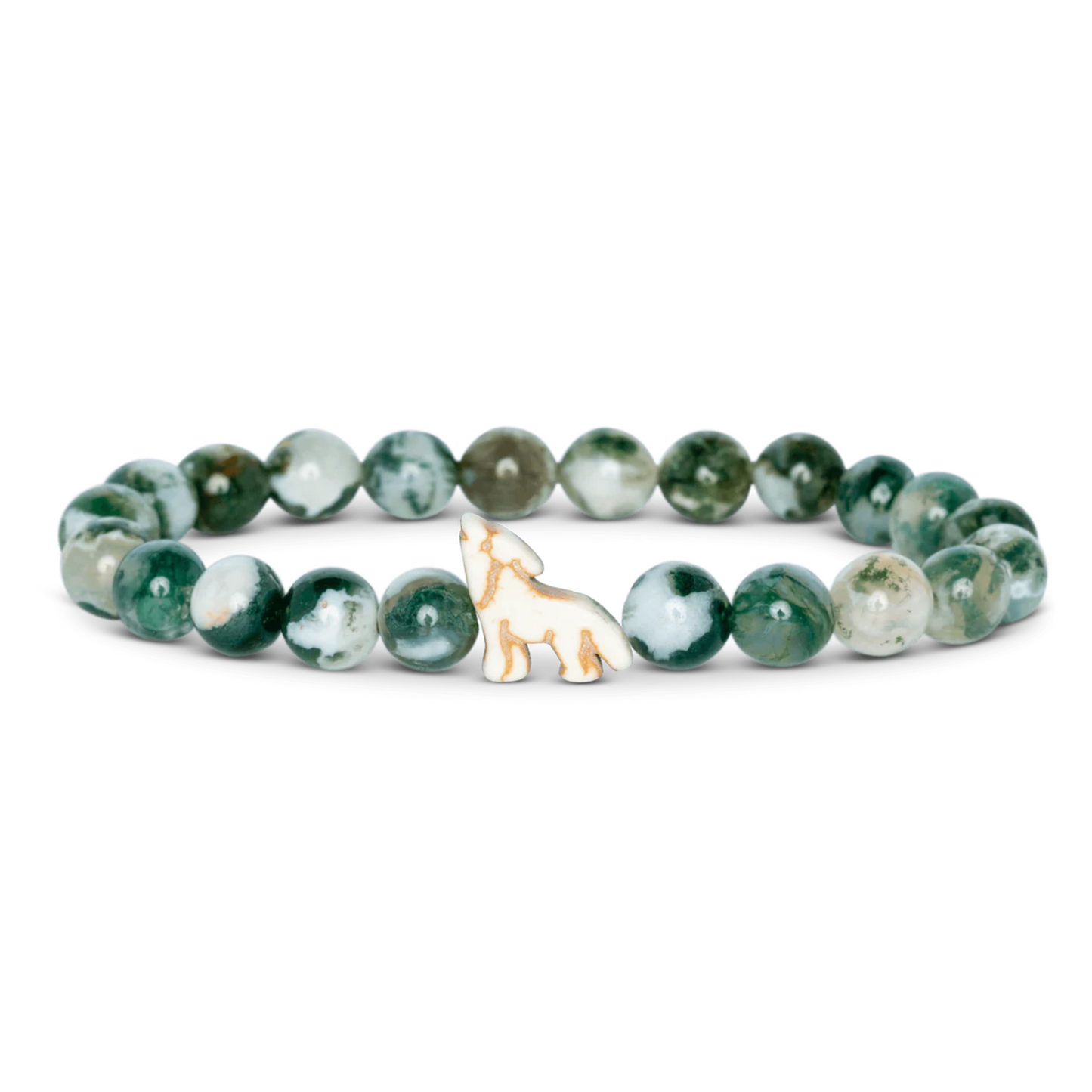 Animal Tracking Bracelet - Scout Wolf - Woodland Green