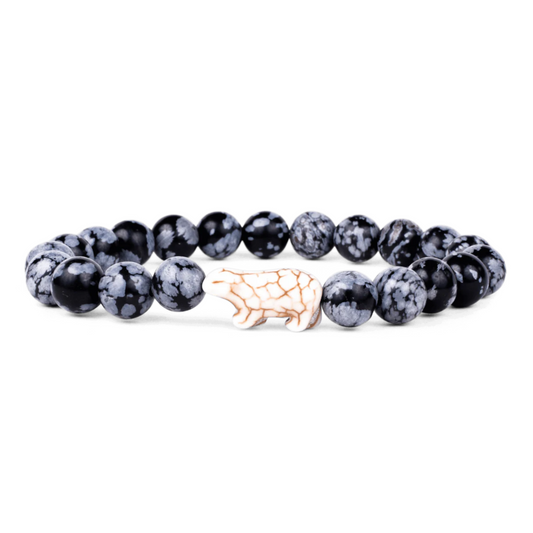 Animal Tracking Bracelet - Venture Polar Bear - Papillae Stone