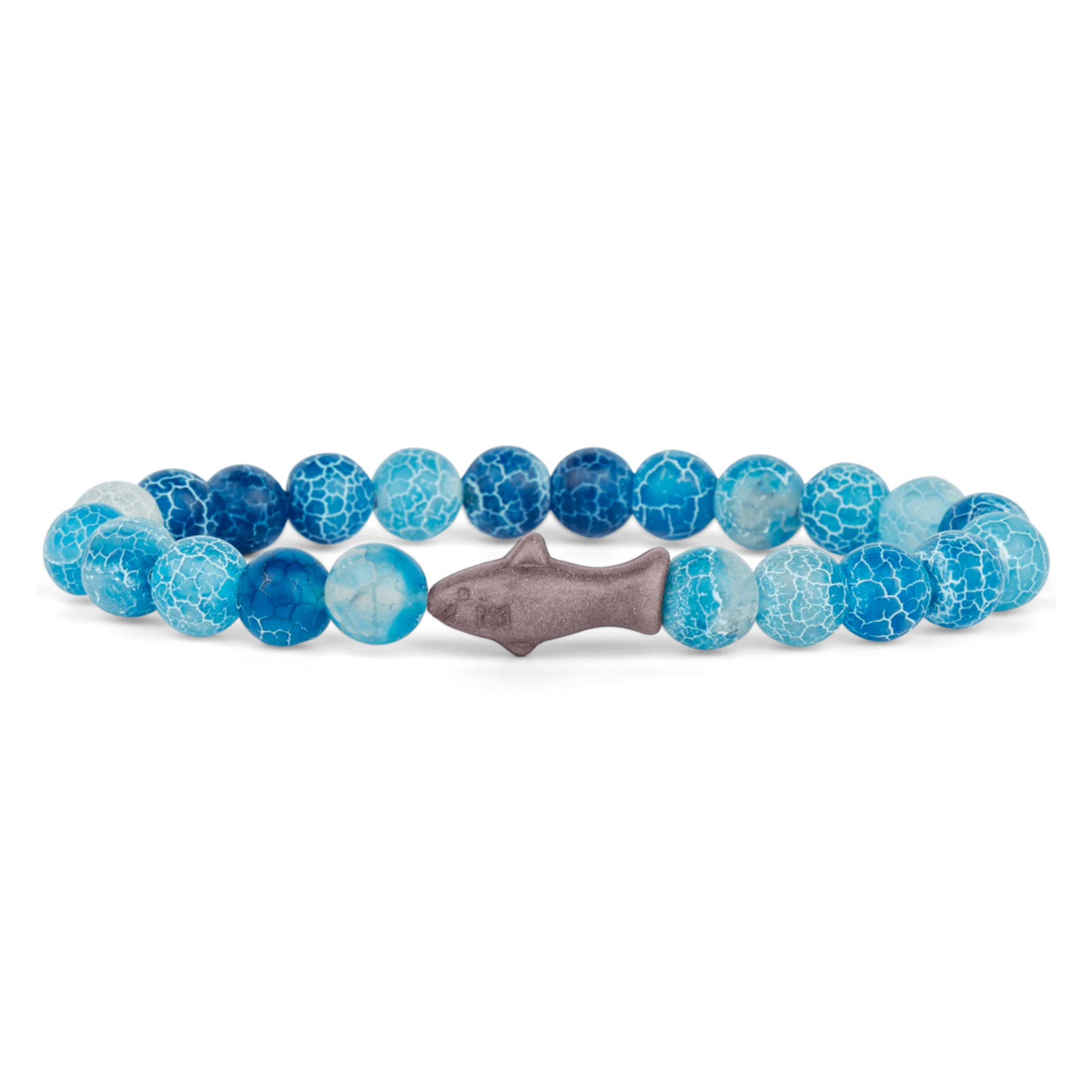 Animal Tracking Bracelet - Voyage Shark - Aqua Blue