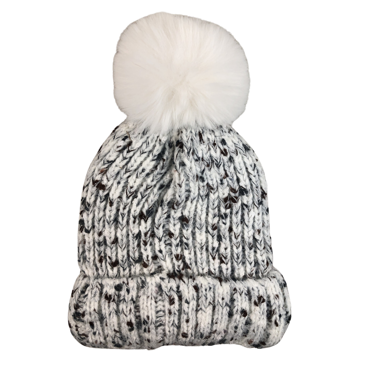 Hat - Pom Pom Speckle - White