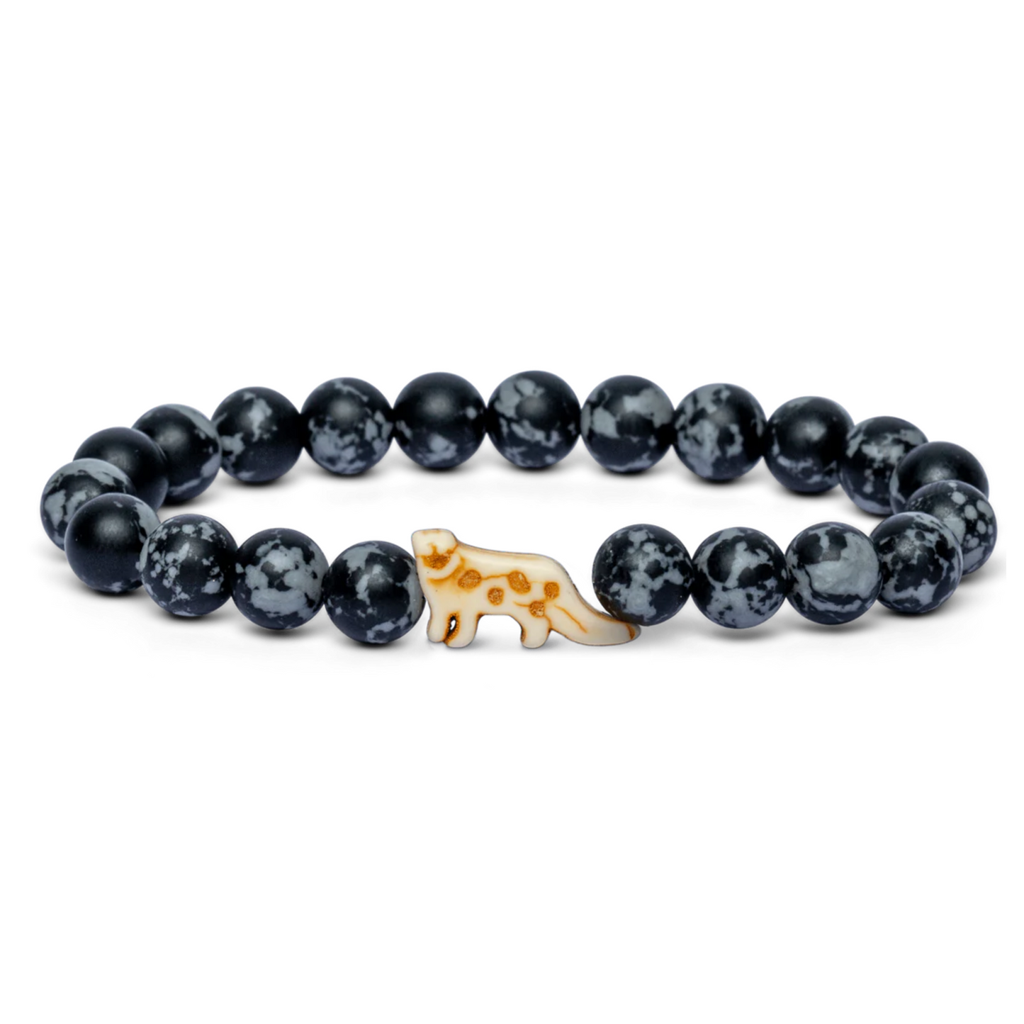 Animal Tracking Bracelet - Ascent Snow Leopard - Papillae Stone