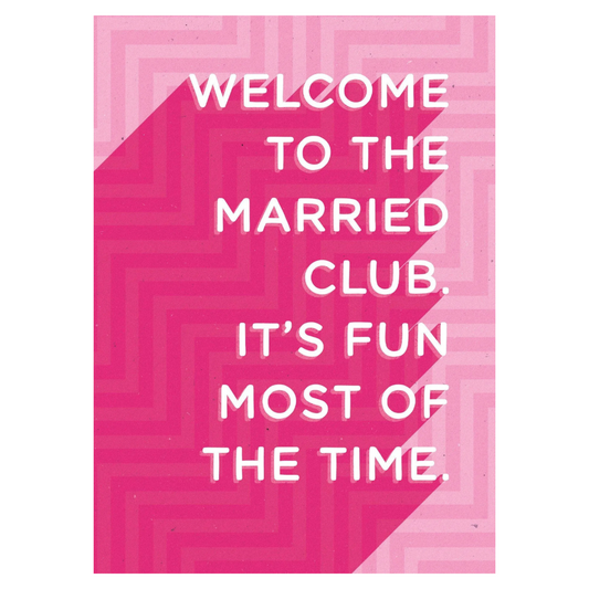 Card - Welcome To The Married Club
