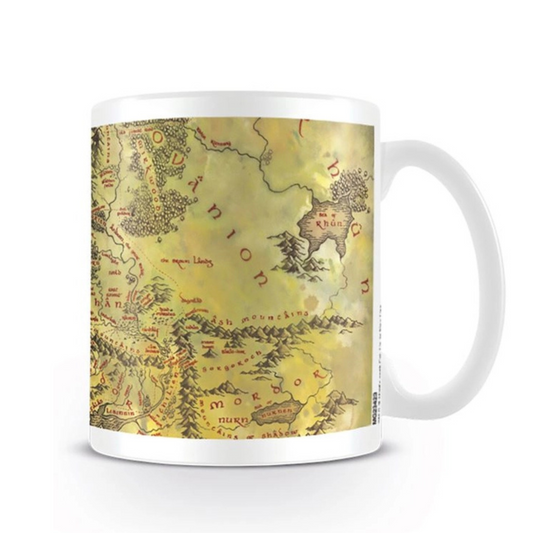 Mug - Lord of the Rings - Middle Earth Map