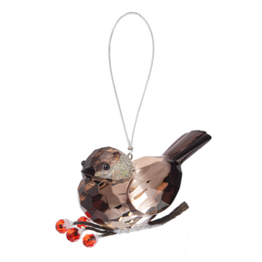 Ornament - Chickadee with Berries