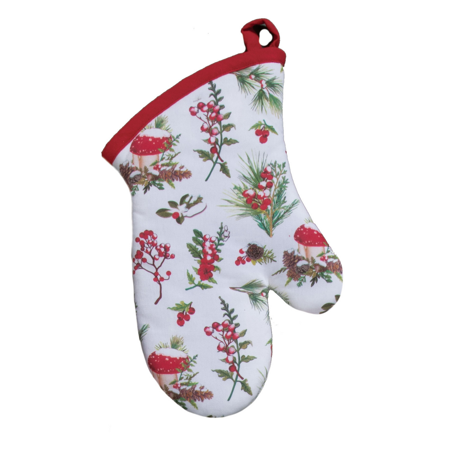 Oven Mitt - Snow Capped Mushrooms