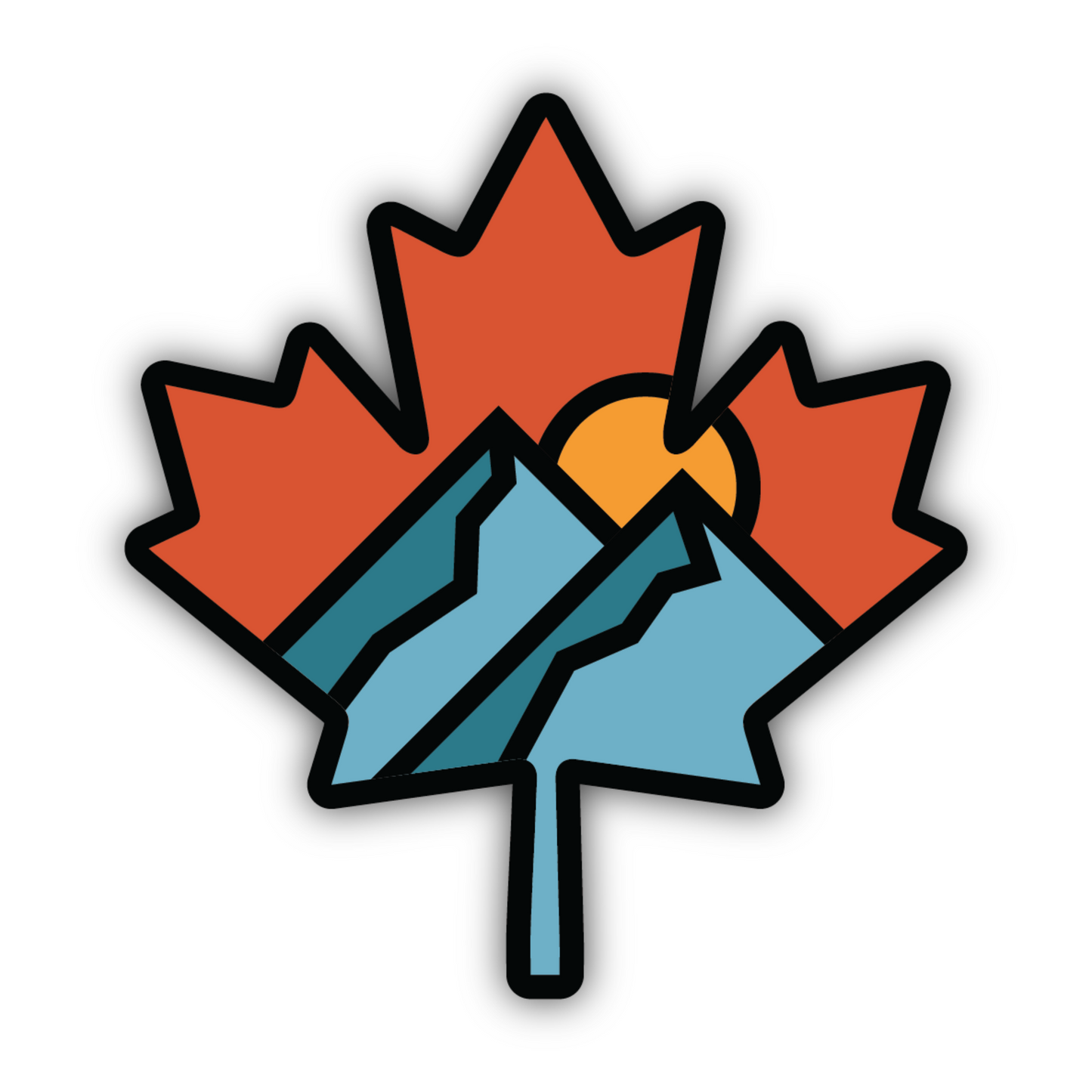 Sticker - Maple Leaf Mountains