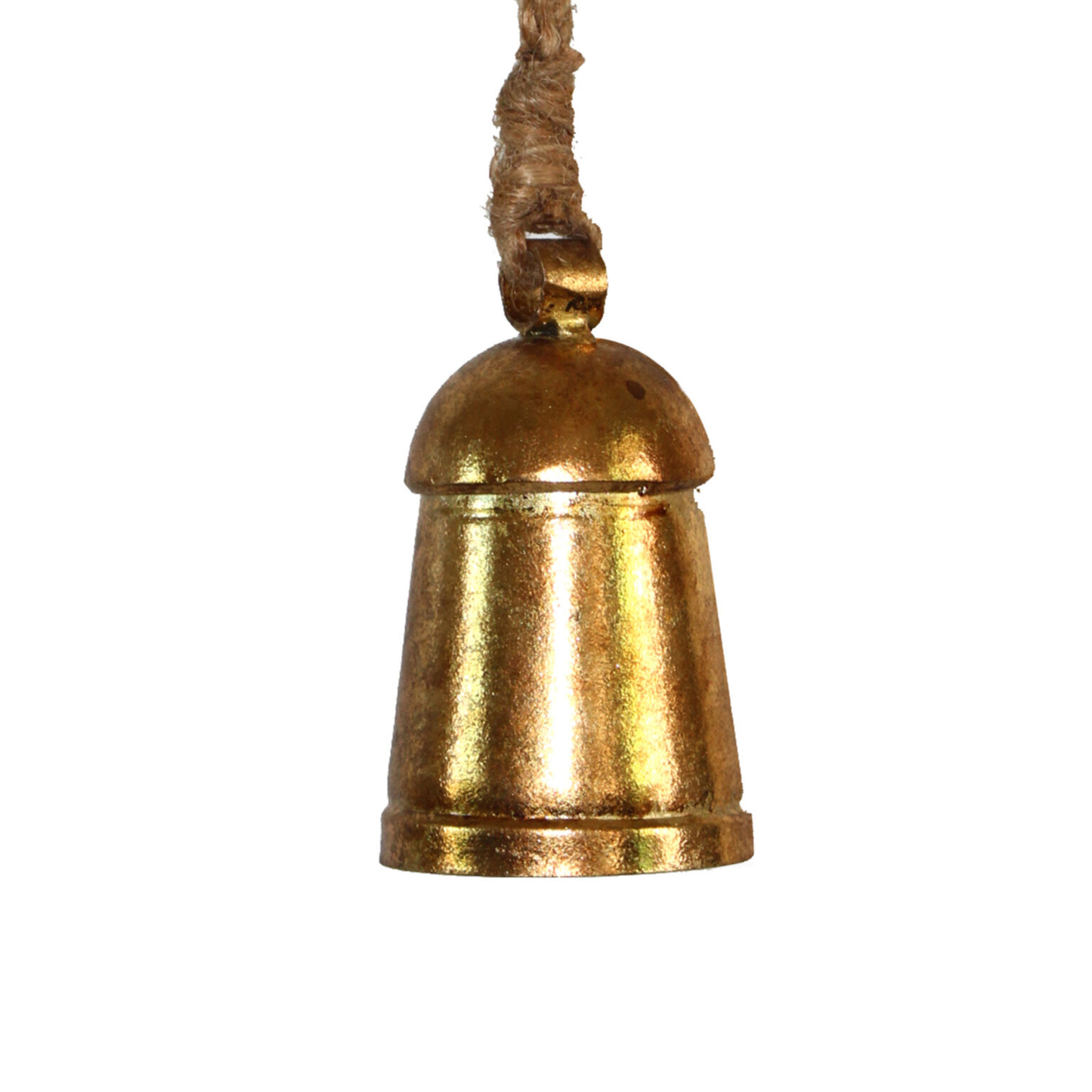 Ornament - Antique Bell - Brushed Gold 3"