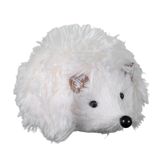 Decor Piece - White Hedgehog - 5.5"