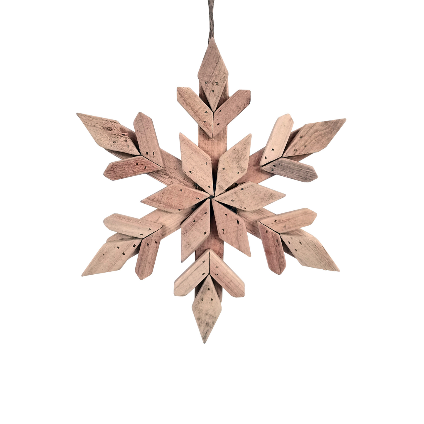 Ornament - Wooden Snowflake - 10"