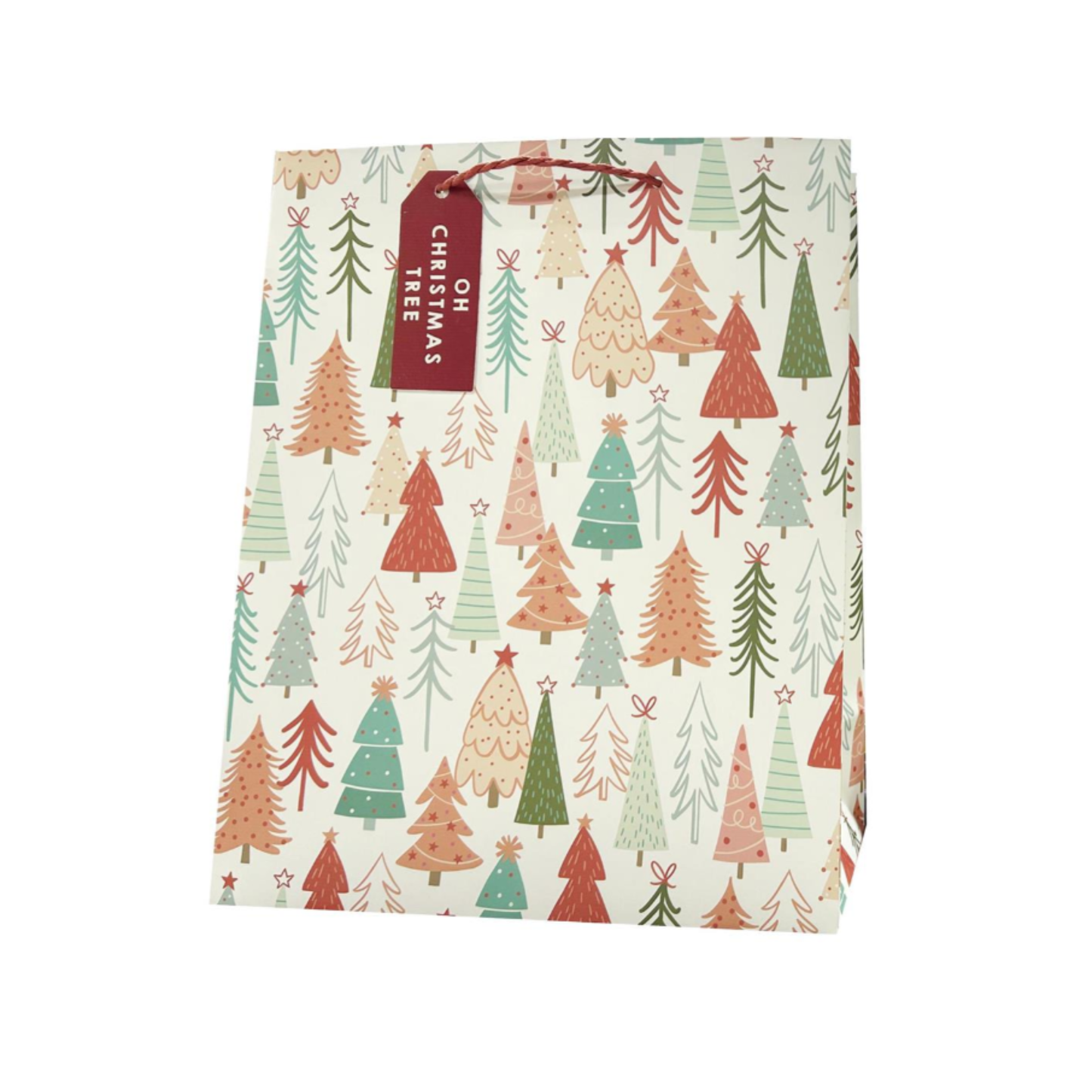 Medium Gift Bag - Winter Trees - 9"