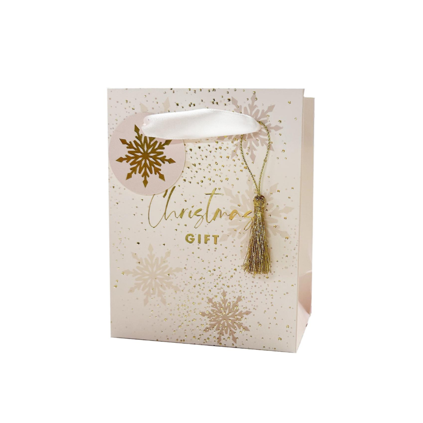 Small Gift Bag - Snowflake Tassels - 5.25"