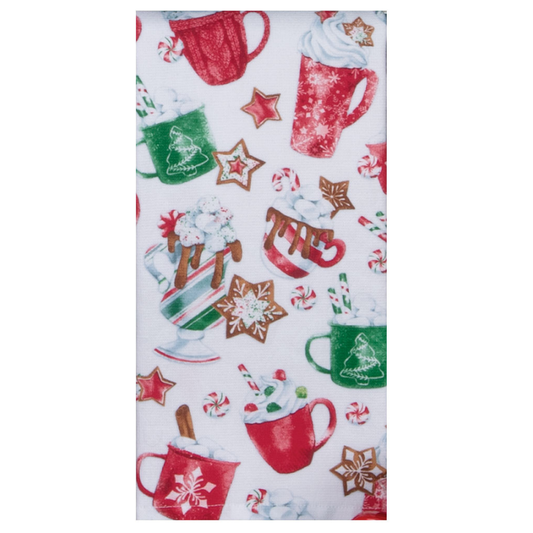 Tea Towel - Dual Purpose - Hot Chocolate Mugs