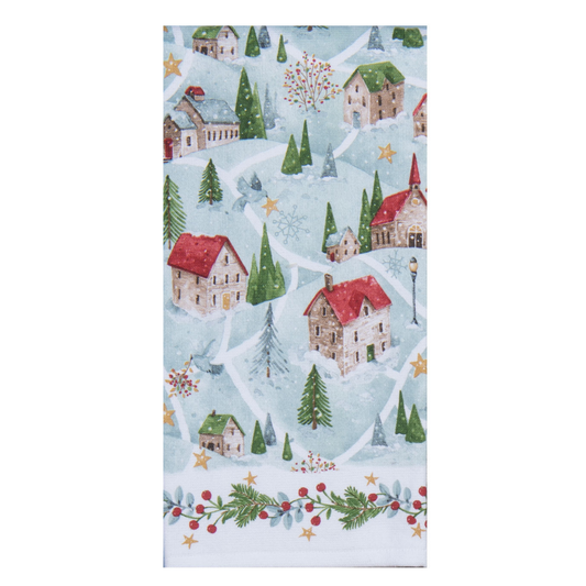 Tea Towel - Dual Purpose - Village Winterland