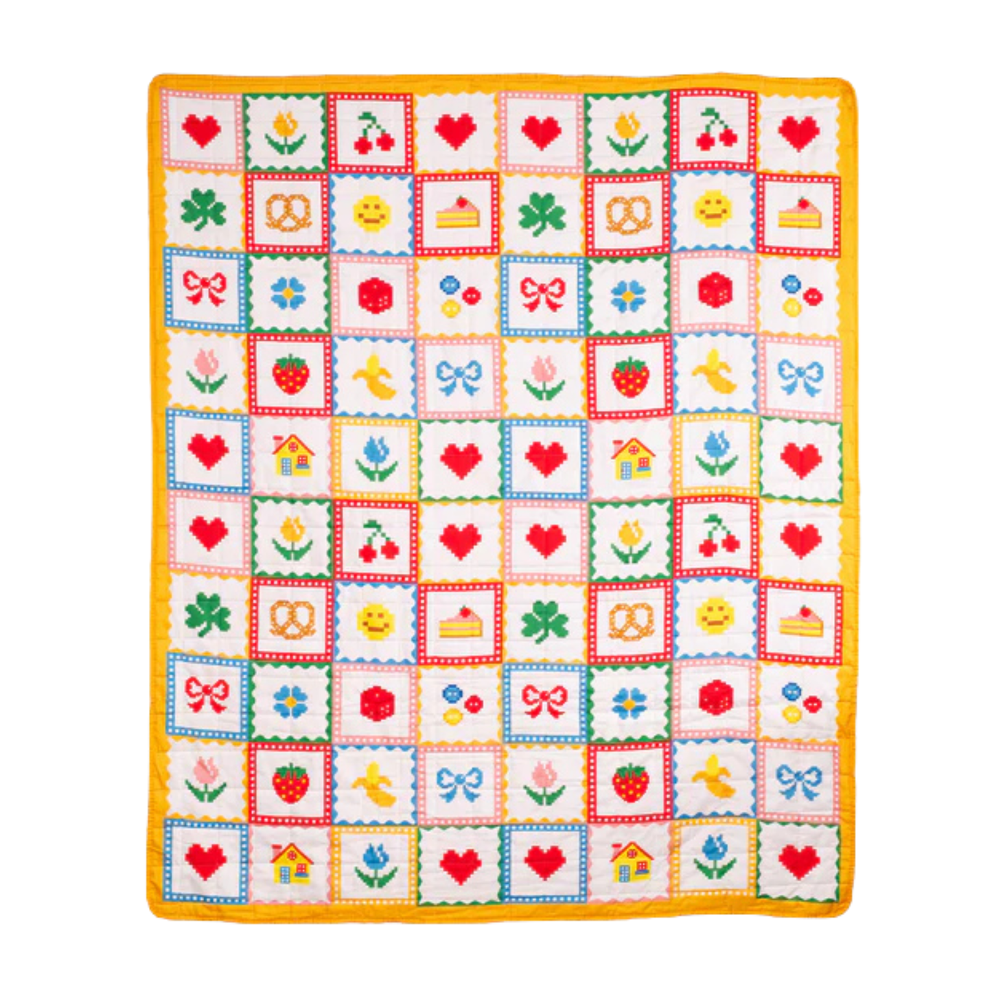 Quilted Blanket - Spring Icons