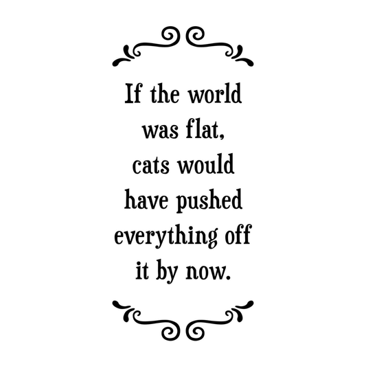 Tea Towel - Cats Push Everything