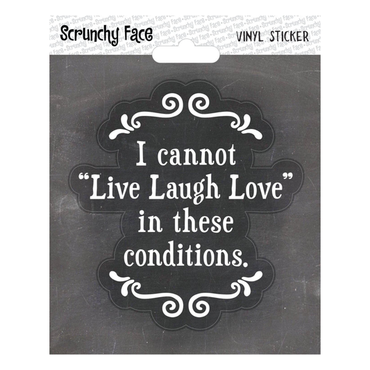 Sticker - Live Laugh Love