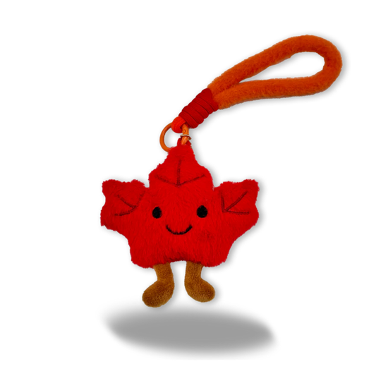 Bag Charm Keychain - Plush - Maple Leaf