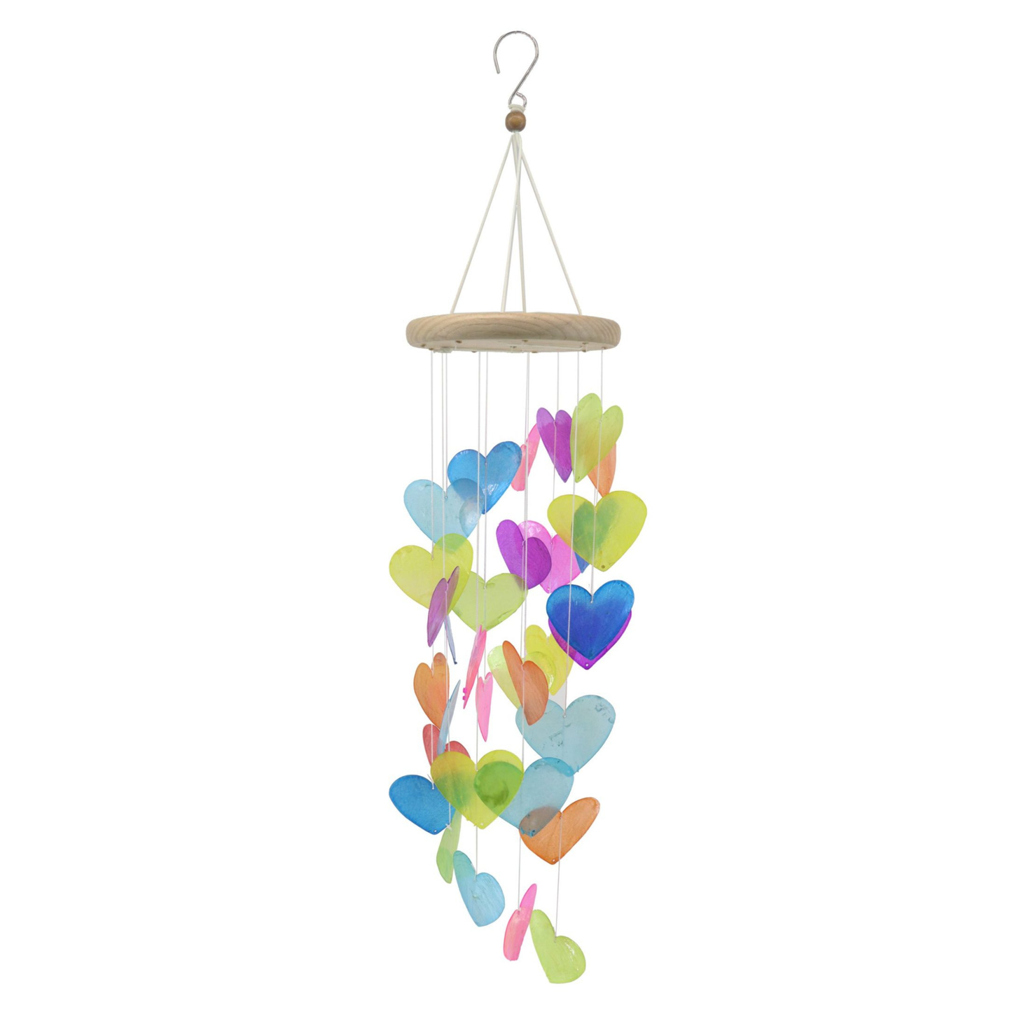 Wind Chime - Capiz Heart Shells