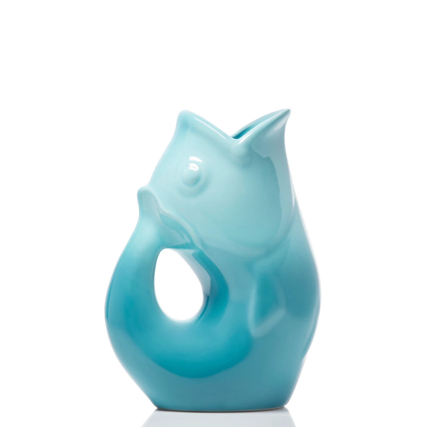 Small Gurgle Pot - Glossy Ombre Blue